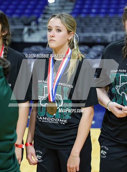 Thumbnail 1 in Mansfield Timberview vs. Cedar Park (UIL 5A Basketball Semifinal Medal Ceremony) photogallery.