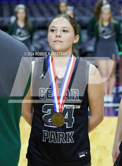 Thumbnail 3 in Mansfield Timberview vs. Cedar Park (UIL 5A Basketball Semifinal Medal Ceremony) photogallery.
