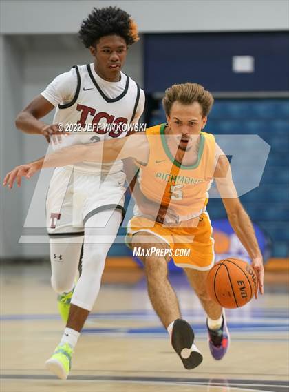 Thumbnail 2 in Richmond vs. Trinity Christian (Hoops and Dreams Showcase at Fayetteville State University) photogallery.
