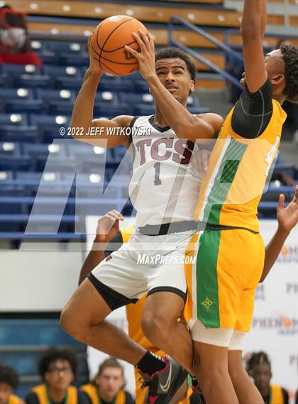 Thumbnail 3 in Richmond vs. Trinity Christian (Hoops and Dreams Showcase at Fayetteville State University) photogallery.