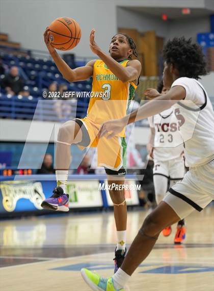 Thumbnail 1 in Richmond vs. Trinity Christian (Hoops and Dreams Showcase at Fayetteville State University) photogallery.