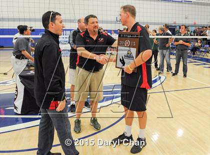 Thumbnail 2 in Damien vs. Arrowhead Christian (CIF-SS D5 Final) photogallery.