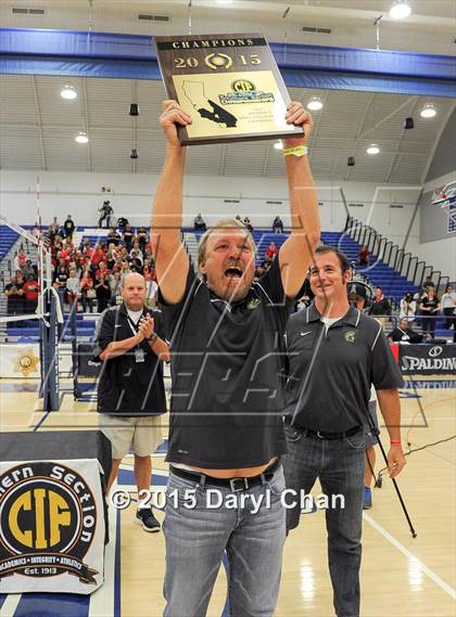 Thumbnail 3 in Damien vs. Arrowhead Christian (CIF-SS D5 Final) photogallery.