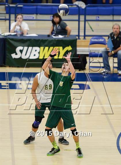 Thumbnail 2 in Damien vs. Arrowhead Christian (CIF-SS D5 Final) photogallery.