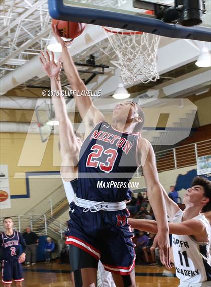 Thumbnail 1 in Milton vs. Cape Fear Academy (Rotary Roundball Classic) photogallery.