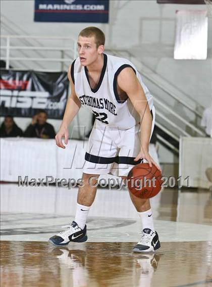 Thumbnail 2 in Hargrave Military Academy vs St. Thomas More (Spalding Hoophall Classic) photogallery.
