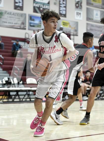 Thumbnail 1 in Rancho Mirage vs. St. Thomas Aquinas - Canada (Rancho Mirage Holiday Invitational) photogallery.