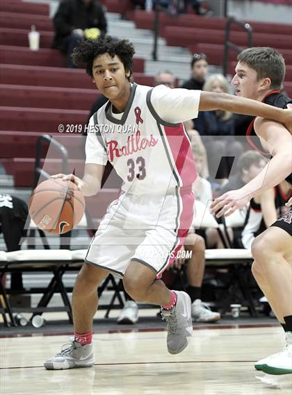 Thumbnail 1 in Rancho Mirage vs. St. Thomas Aquinas - Canada (Rancho Mirage Holiday Invitational) photogallery.