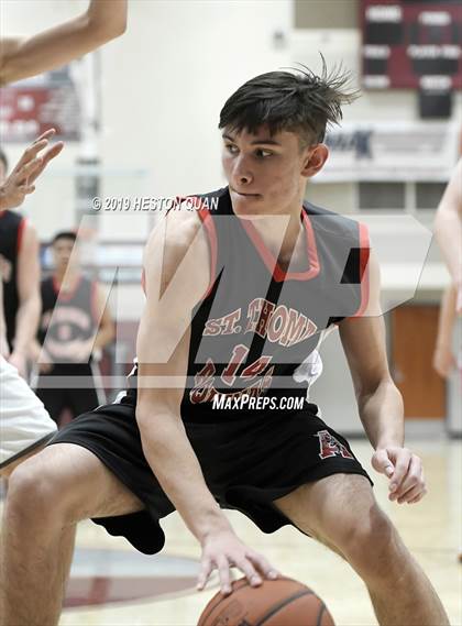 Thumbnail 2 in Rancho Mirage vs. St. Thomas Aquinas - Canada (Rancho Mirage Holiday Invitational) photogallery.