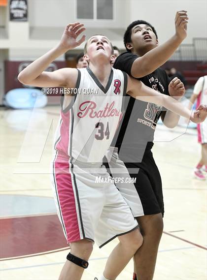 Thumbnail 2 in Rancho Mirage vs. St. Thomas Aquinas - Canada (Rancho Mirage Holiday Invitational) photogallery.