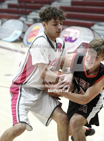 Thumbnail 2 in Rancho Mirage vs. St. Thomas Aquinas - Canada (Rancho Mirage Holiday Invitational) photogallery.