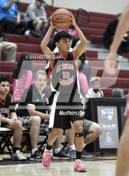 Thumbnail 3 in Rancho Mirage vs. St. Thomas Aquinas - Canada (Rancho Mirage Holiday Invitational) photogallery.