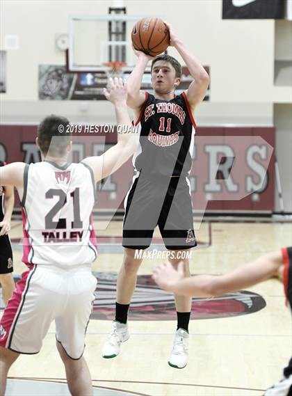 Thumbnail 1 in Rancho Mirage vs. St. Thomas Aquinas - Canada (Rancho Mirage Holiday Invitational) photogallery.