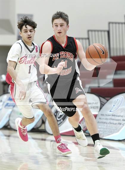 Thumbnail 2 in Rancho Mirage vs. St. Thomas Aquinas - Canada (Rancho Mirage Holiday Invitational) photogallery.
