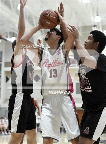 Thumbnail 1 in Rancho Mirage vs. St. Thomas Aquinas - Canada (Rancho Mirage Holiday Invitational) photogallery.