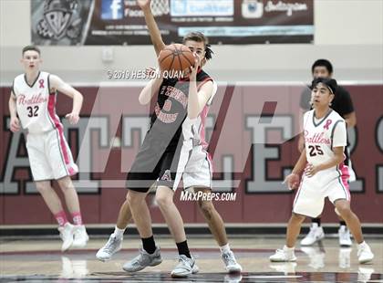 Thumbnail 1 in Rancho Mirage vs. St. Thomas Aquinas - Canada (Rancho Mirage Holiday Invitational) photogallery.