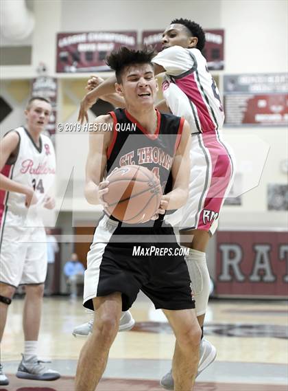 Thumbnail 1 in Rancho Mirage vs. St. Thomas Aquinas - Canada (Rancho Mirage Holiday Invitational) photogallery.