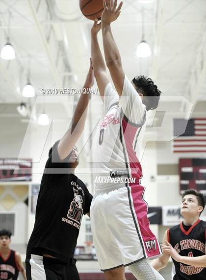 Thumbnail 1 in Rancho Mirage vs. St. Thomas Aquinas - Canada (Rancho Mirage Holiday Invitational) photogallery.