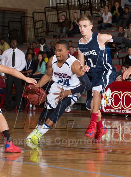 Thumbnail 2 in San Gabriel Academy vs Horizon (CIF SoCal Regional D5 Final) photogallery.