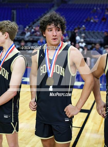 Thumbnail 1 in Gordon @ Benjamin (UIL 1A Basketball Semifinal Medal Ceremony) photogallery.