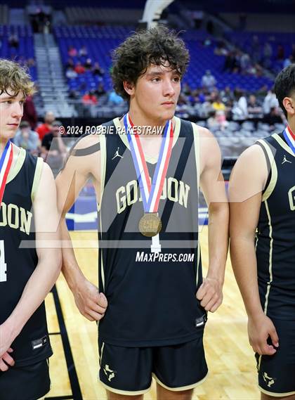 Thumbnail 2 in Gordon @ Benjamin (UIL 1A Basketball Semifinal Medal Ceremony) photogallery.