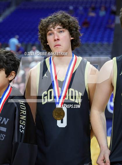 Thumbnail 2 in Gordon @ Benjamin (UIL 1A Basketball Semifinal Medal Ceremony) photogallery.