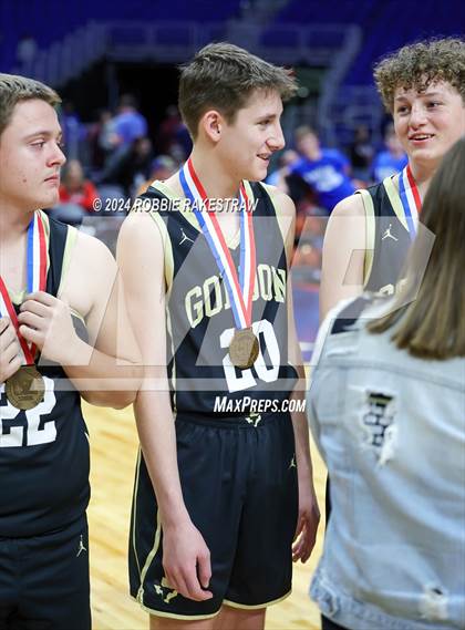 Thumbnail 1 in Gordon @ Benjamin (UIL 1A Basketball Semifinal Medal Ceremony) photogallery.
