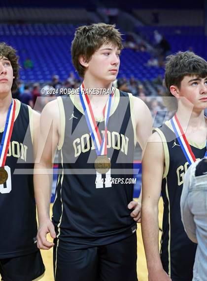 Thumbnail 2 in Gordon @ Benjamin (UIL 1A Basketball Semifinal Medal Ceremony) photogallery.