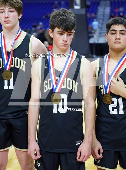 Thumbnail 2 in Gordon @ Benjamin (UIL 1A Basketball Semifinal Medal Ceremony) photogallery.