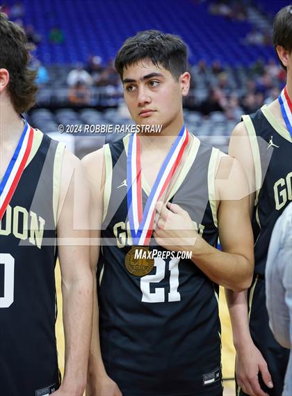 Thumbnail 1 in Gordon @ Benjamin (UIL 1A Basketball Semifinal Medal Ceremony) photogallery.