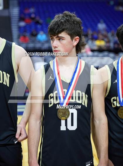 Thumbnail 3 in Gordon @ Benjamin (UIL 1A Basketball Semifinal Medal Ceremony) photogallery.