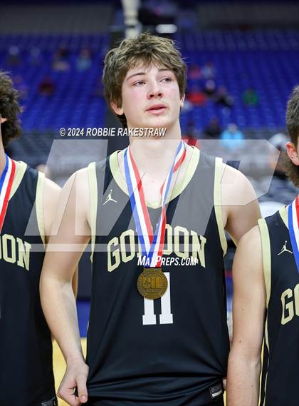 Thumbnail 1 in Gordon @ Benjamin (UIL 1A Basketball Semifinal Medal Ceremony) photogallery.