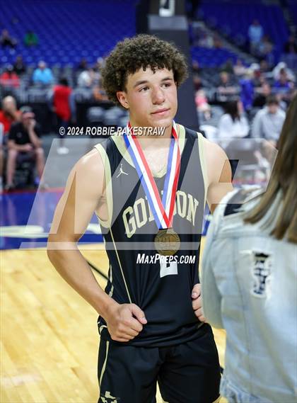 Thumbnail 2 in Gordon @ Benjamin (UIL 1A Basketball Semifinal Medal Ceremony) photogallery.