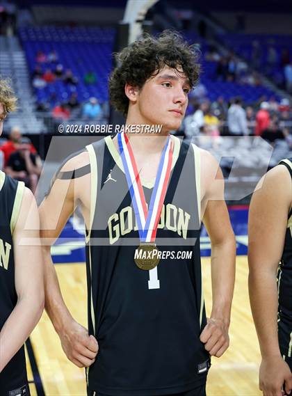 Thumbnail 1 in Gordon @ Benjamin (UIL 1A Basketball Semifinal Medal Ceremony) photogallery.