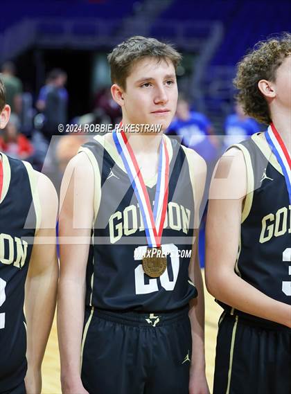 Thumbnail 3 in Gordon @ Benjamin (UIL 1A Basketball Semifinal Medal Ceremony) photogallery.