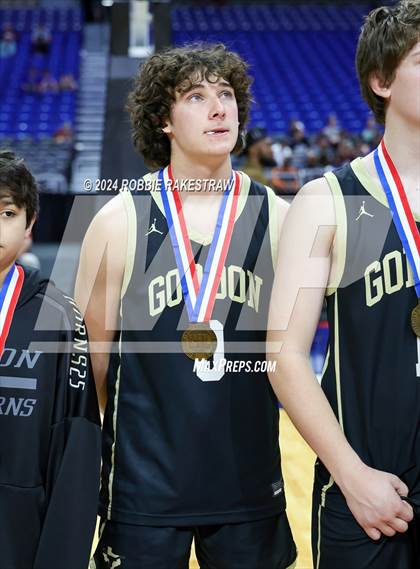 Thumbnail 1 in Gordon @ Benjamin (UIL 1A Basketball Semifinal Medal Ceremony) photogallery.