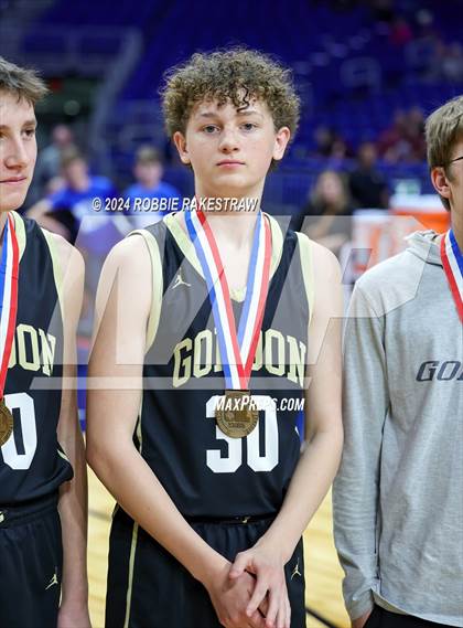 Thumbnail 1 in Gordon @ Benjamin (UIL 1A Basketball Semifinal Medal Ceremony) photogallery.