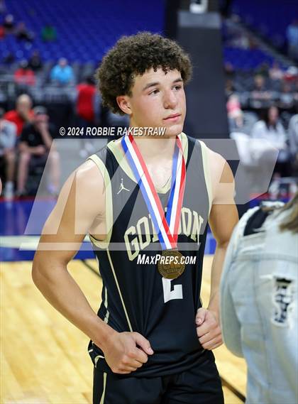 Thumbnail 3 in Gordon @ Benjamin (UIL 1A Basketball Semifinal Medal Ceremony) photogallery.