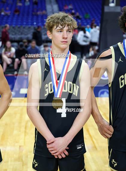 Thumbnail 3 in Gordon @ Benjamin (UIL 1A Basketball Semifinal Medal Ceremony) photogallery.