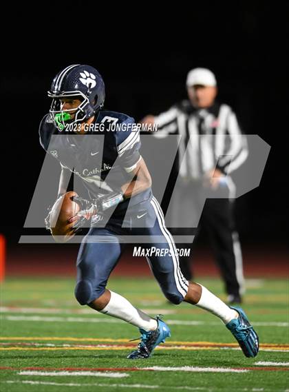 Thumbnail 3 in Cardinal Newman vs. Marin Catholic (CIF NCS D3 Championship) photogallery.