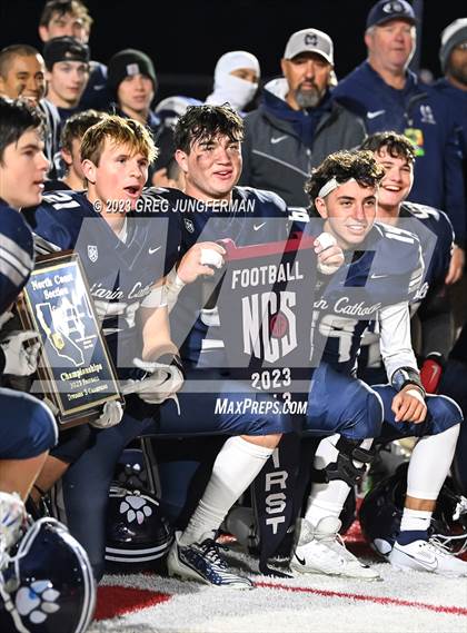 Thumbnail 2 in Cardinal Newman vs. Marin Catholic (CIF NCS D3 Championship) photogallery.