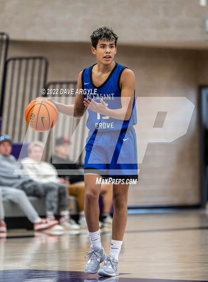 Thumbnail 3 in Pleasant Grove vs. Red Rock Academy (Utah Holiday Hoopfest) photogallery.