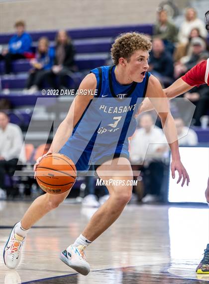 Thumbnail 3 in Pleasant Grove vs. Red Rock Academy (Utah Holiday Hoopfest) photogallery.