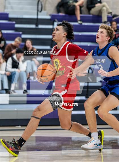 Thumbnail 2 in Pleasant Grove vs. Red Rock Academy (Utah Holiday Hoopfest) photogallery.