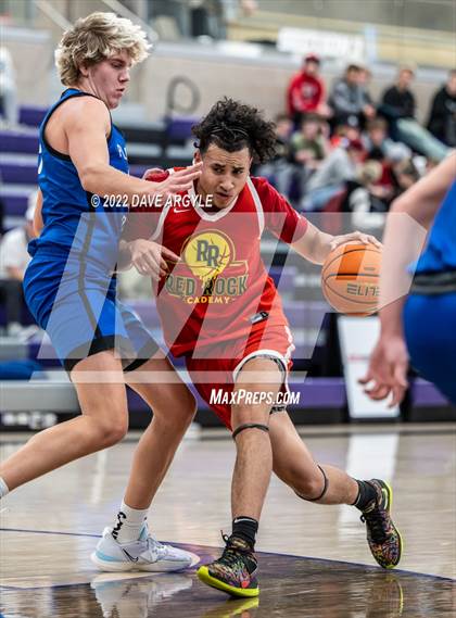 Thumbnail 2 in Pleasant Grove vs. Red Rock Academy (Utah Holiday Hoopfest) photogallery.