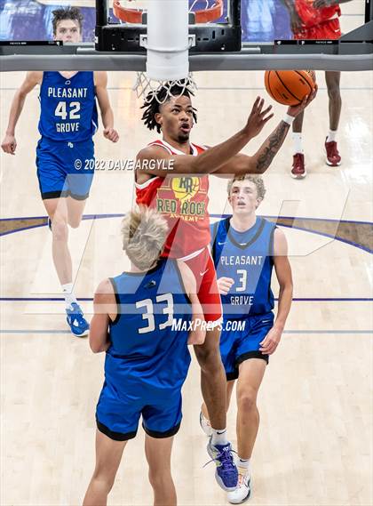 Thumbnail 3 in Pleasant Grove vs. Red Rock Academy (Utah Holiday Hoopfest) photogallery.