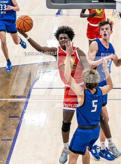 Thumbnail 3 in Pleasant Grove vs. Red Rock Academy (Utah Holiday Hoopfest) photogallery.