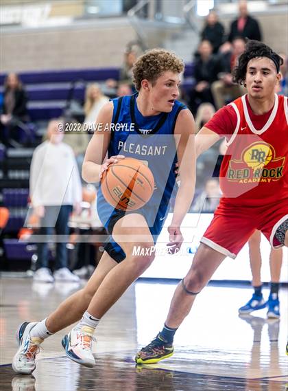 Thumbnail 1 in Pleasant Grove vs. Red Rock Academy (Utah Holiday Hoopfest) photogallery.
