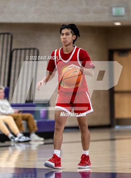Thumbnail 3 in Pleasant Grove vs. Red Rock Academy (Utah Holiday Hoopfest) photogallery.