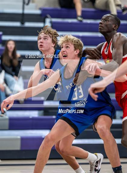 Thumbnail 3 in Pleasant Grove vs. Red Rock Academy (Utah Holiday Hoopfest) photogallery.